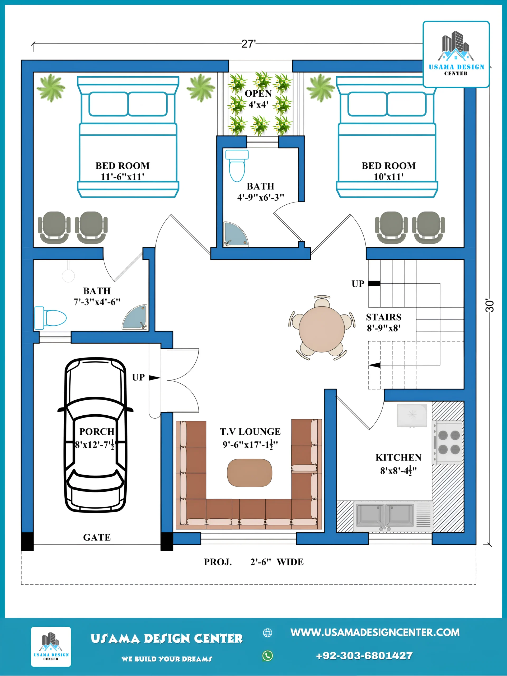27x30 Feet House Design