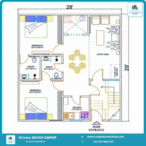 28x29 House Plan