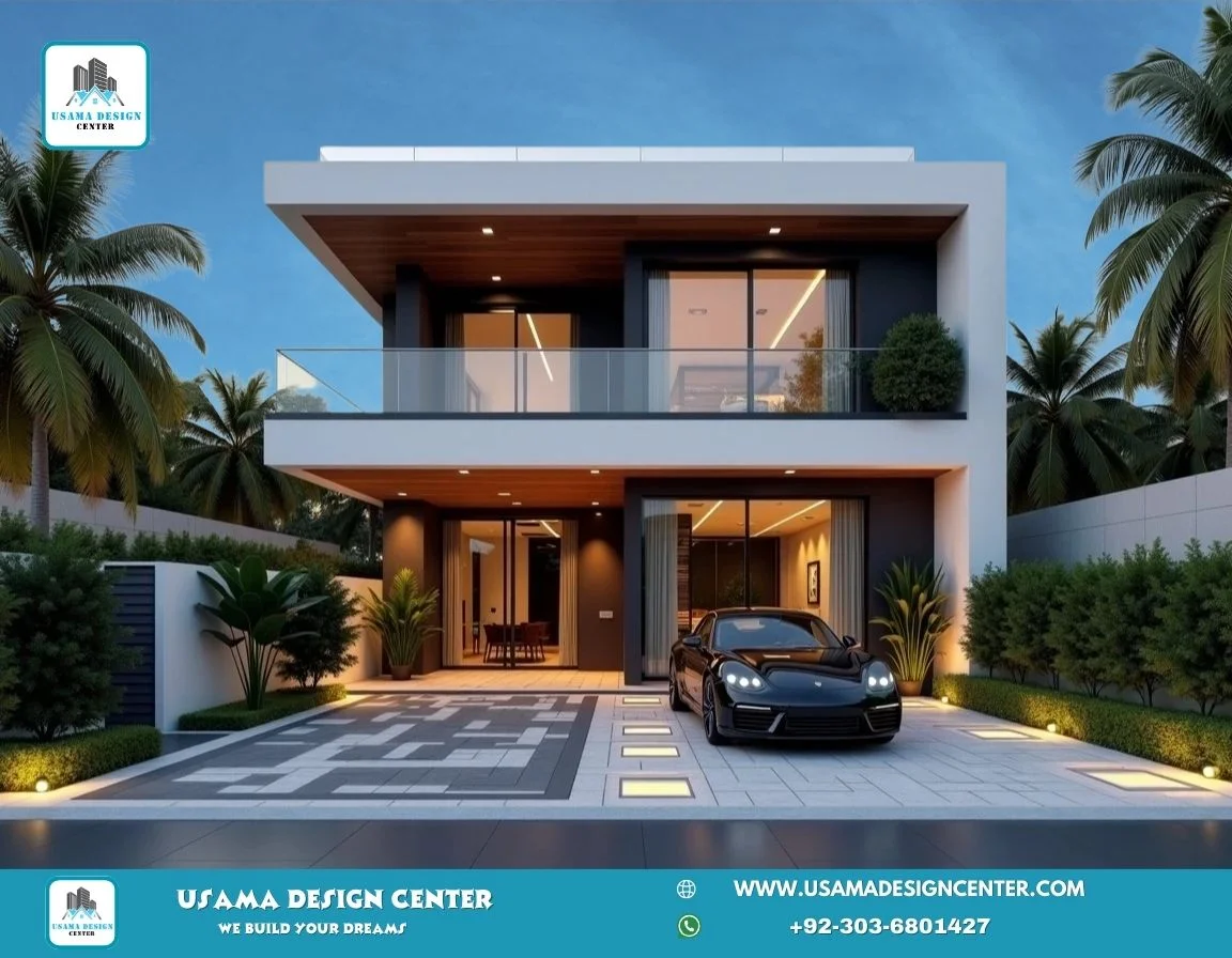 Modern Duplex House Front Elevation Designs
