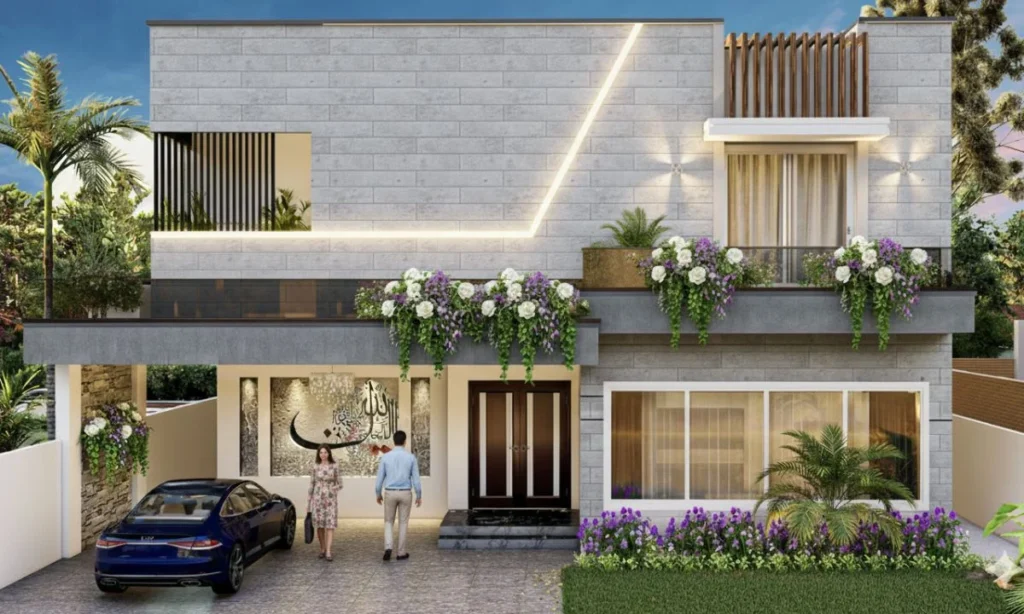 10 Marla Exterior House Design in Pakistan