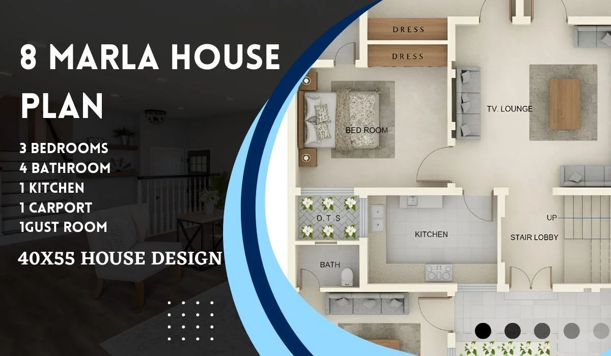 8 Marla House Plan