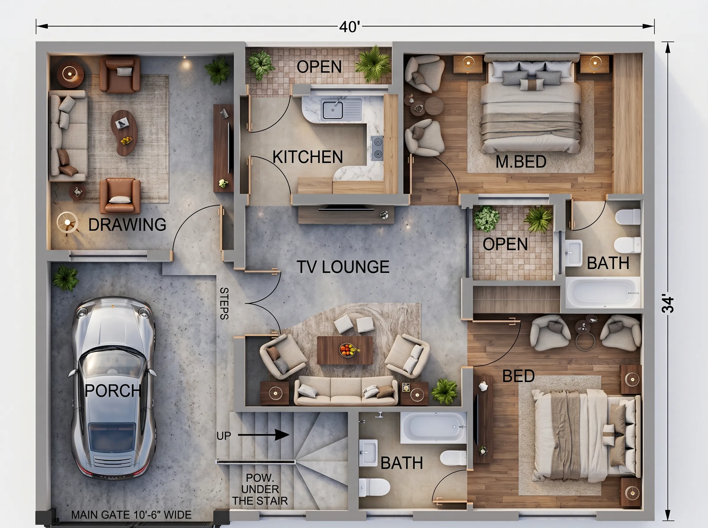 5 Marla House Design 3D
