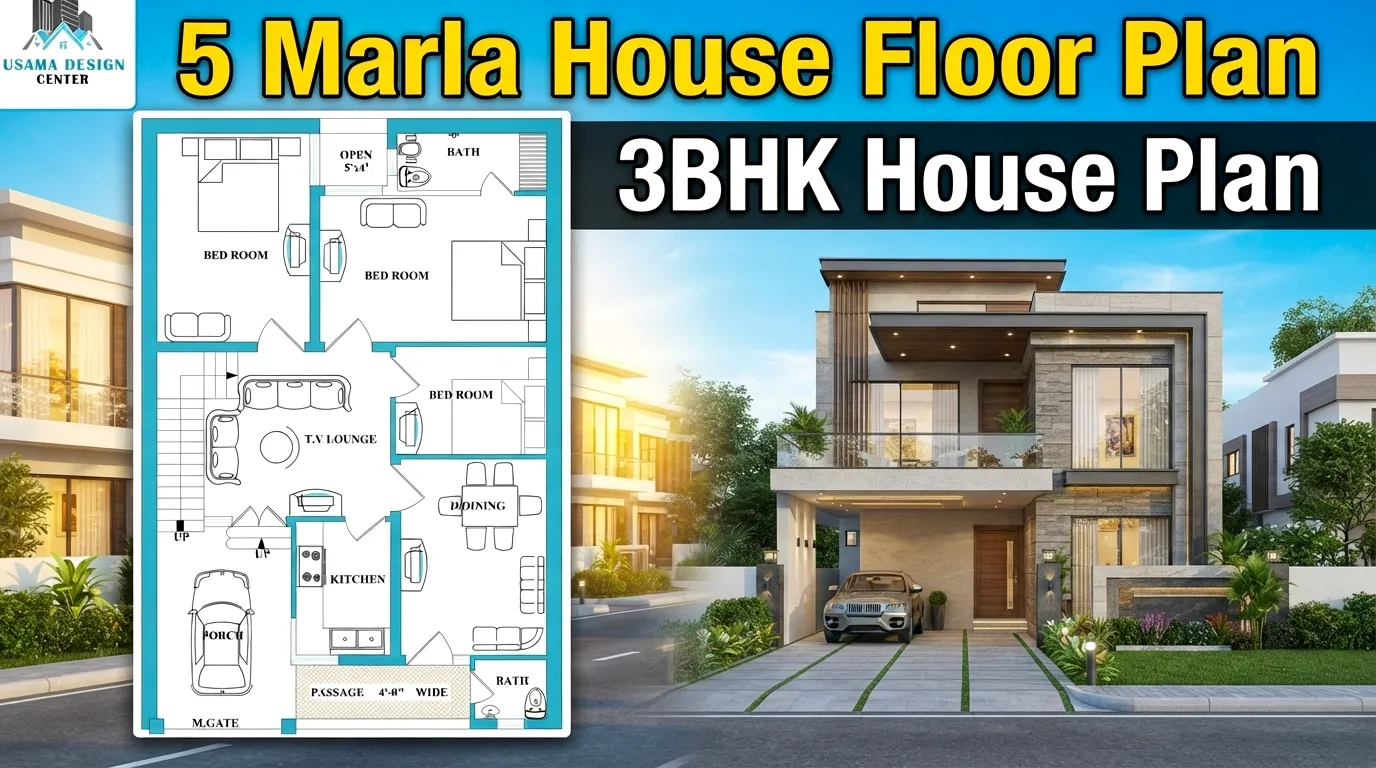 5 Marla House Floor Plan
