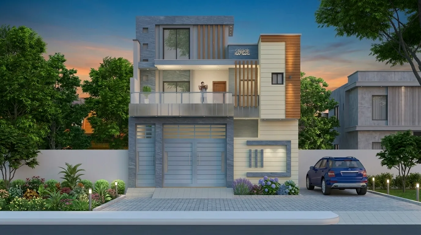 5 Marla Front Elevation Design in Pakistan
